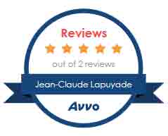 Five stars out of two reviews, Jean-Claude Lapuyade, Avvo